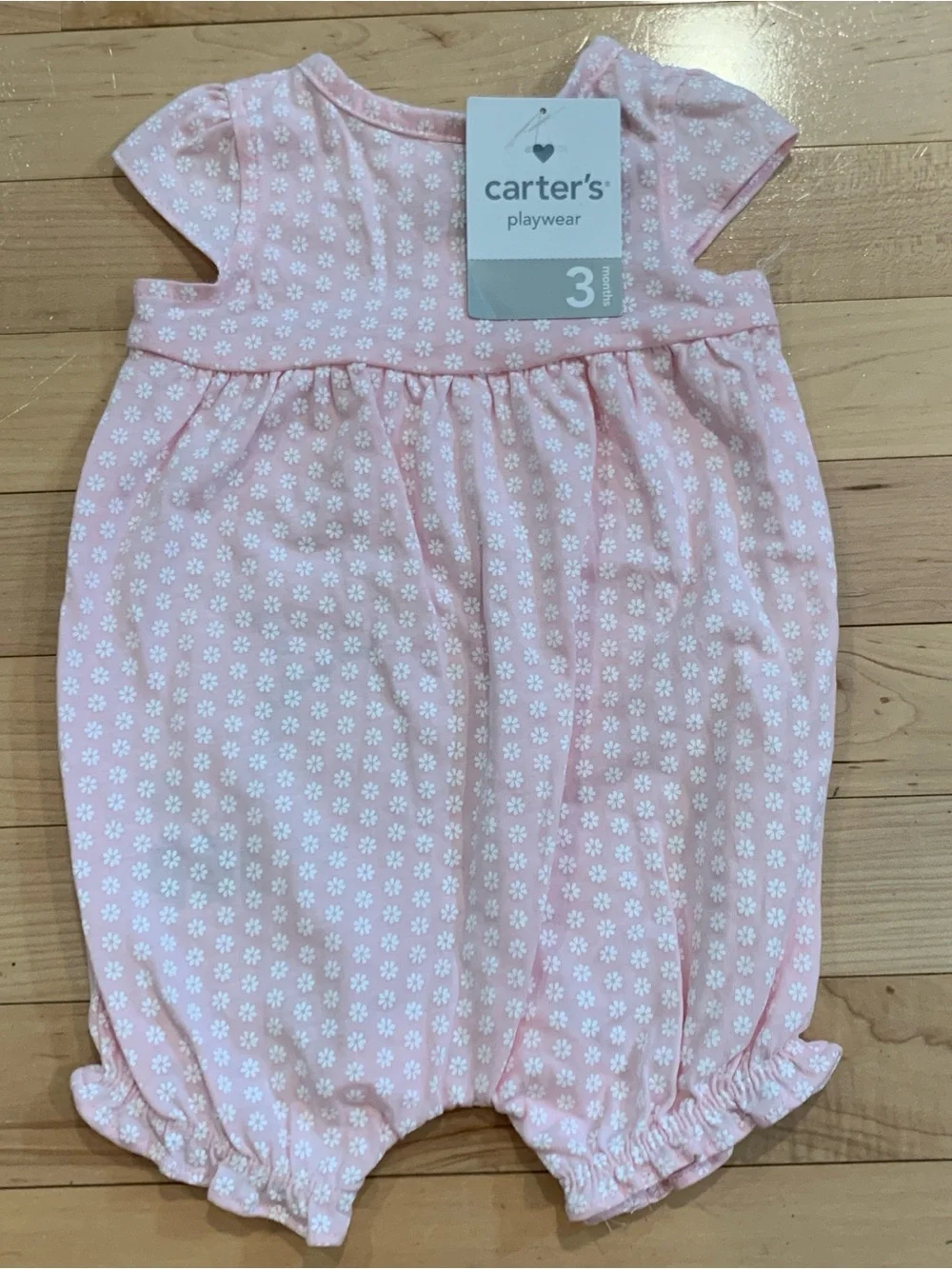 New! Carter's Baby Girl Rompers Size 3 Months Set of 2 Outfits Butterfly Rainbow